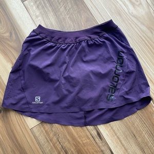 Salomon running skirt purple/ size small